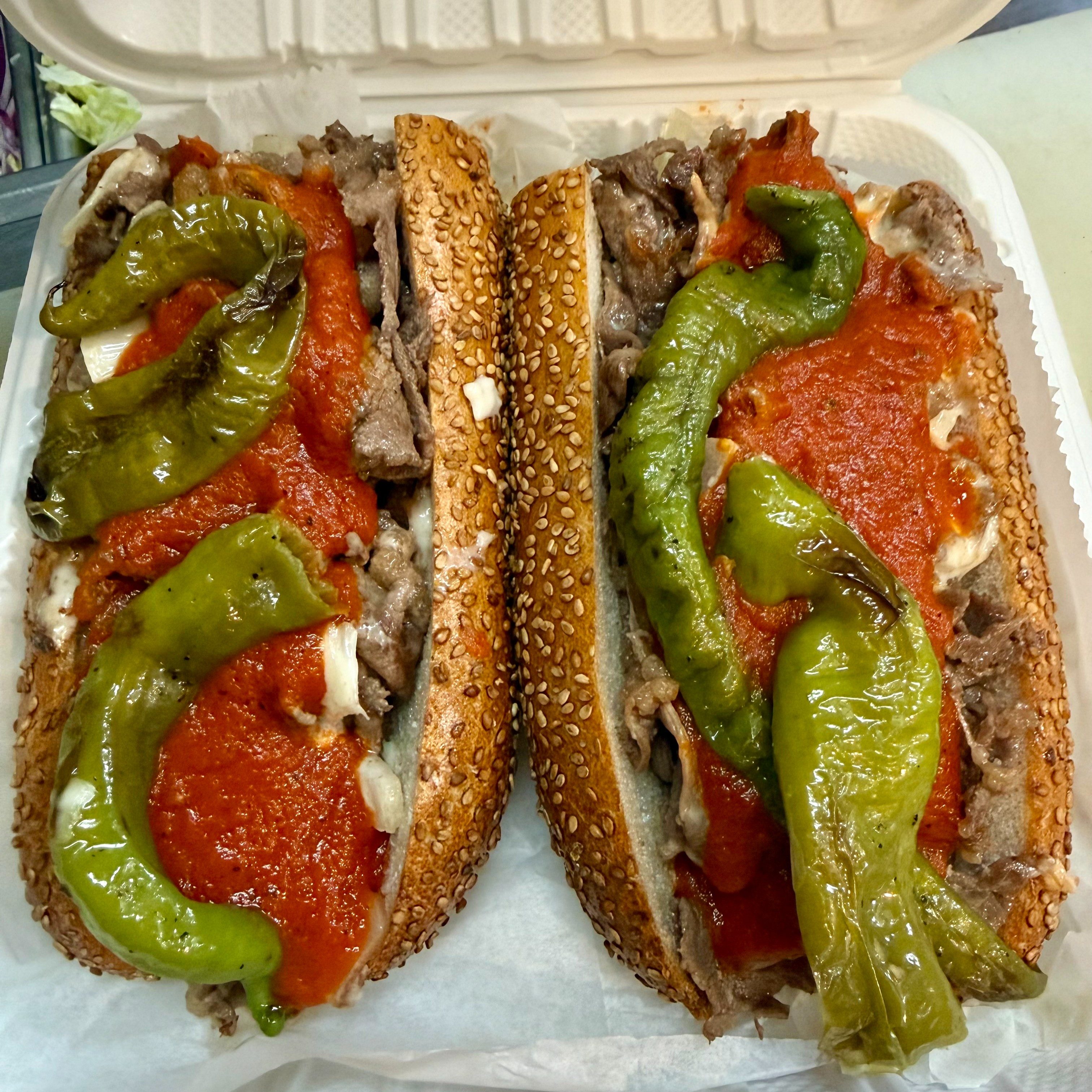 Long Hot Cheesesteak.